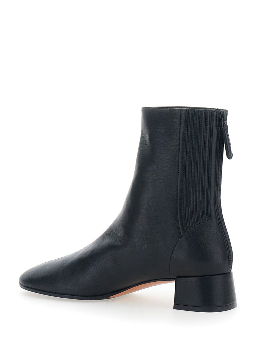 Black Leather Ankle Boots 3