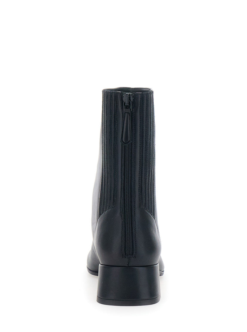 Black Leather Ankle Boots 4