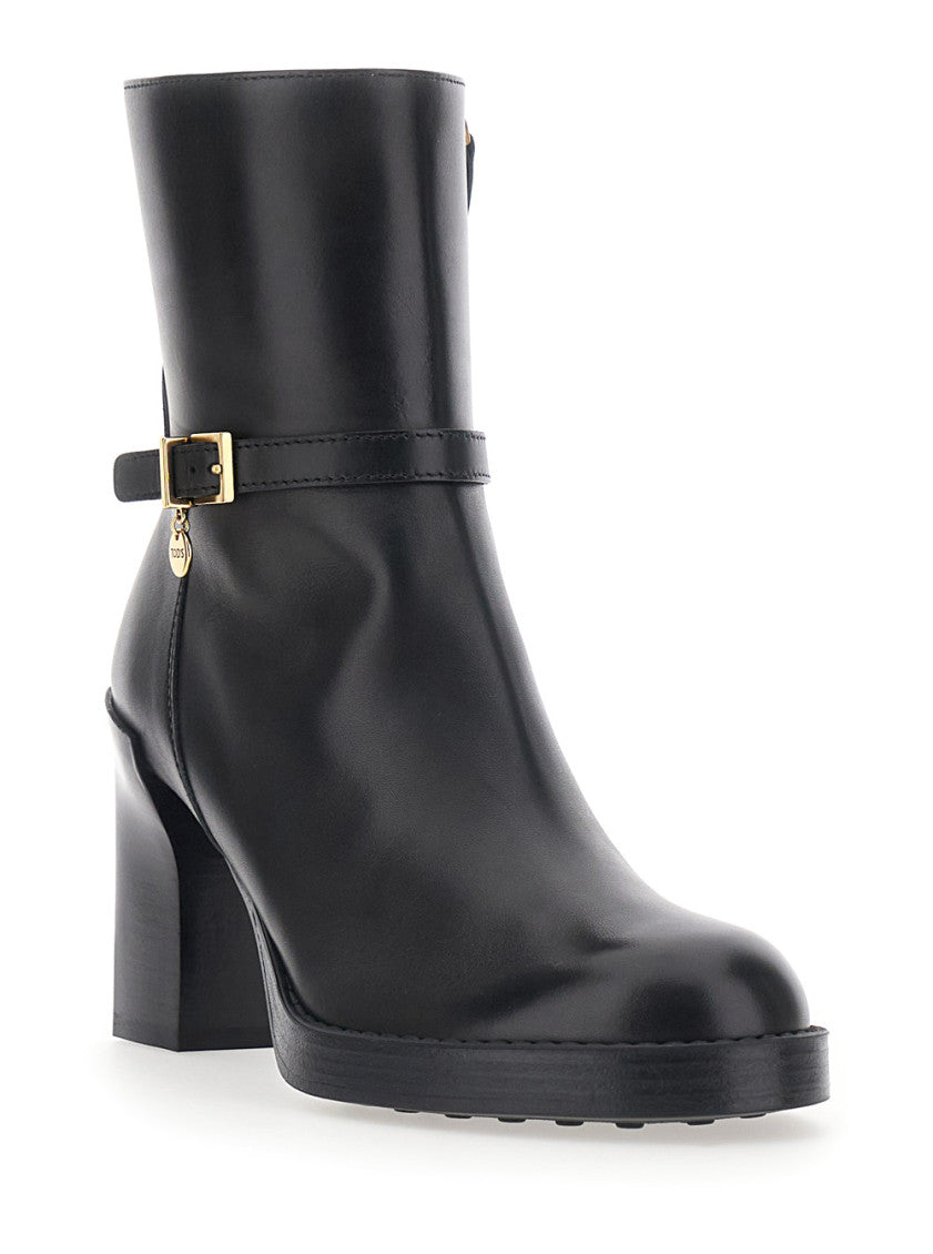 Black Leather Ankle Boots 2