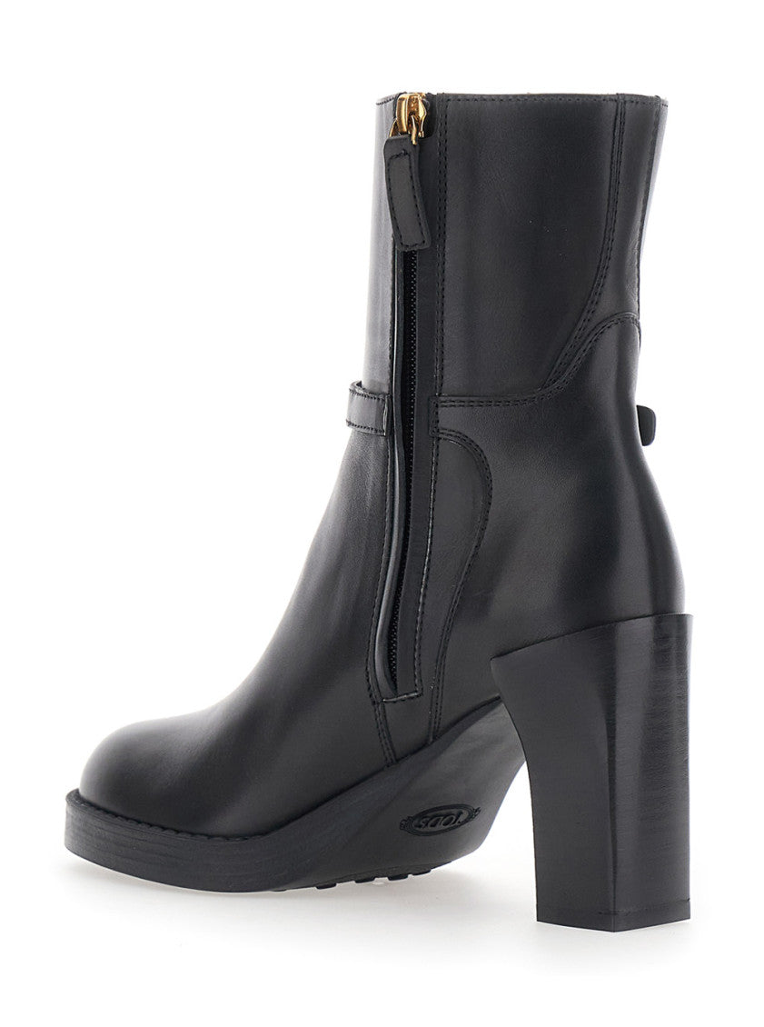Black Leather Ankle Boots 3