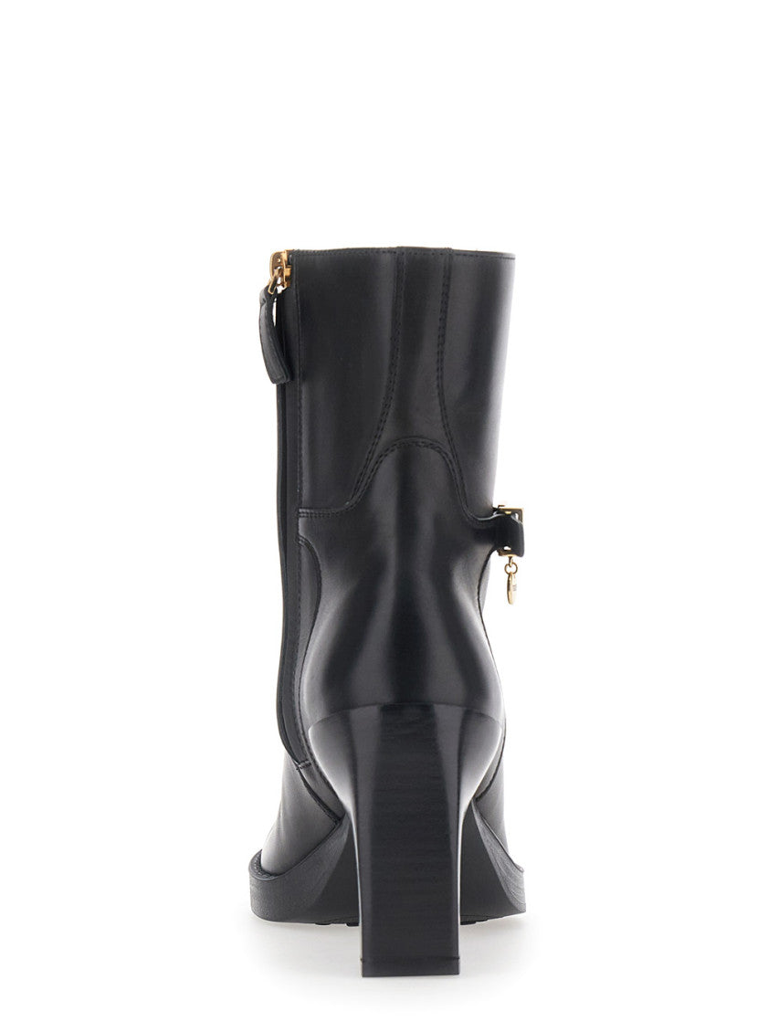 Black Leather Ankle Boots 4