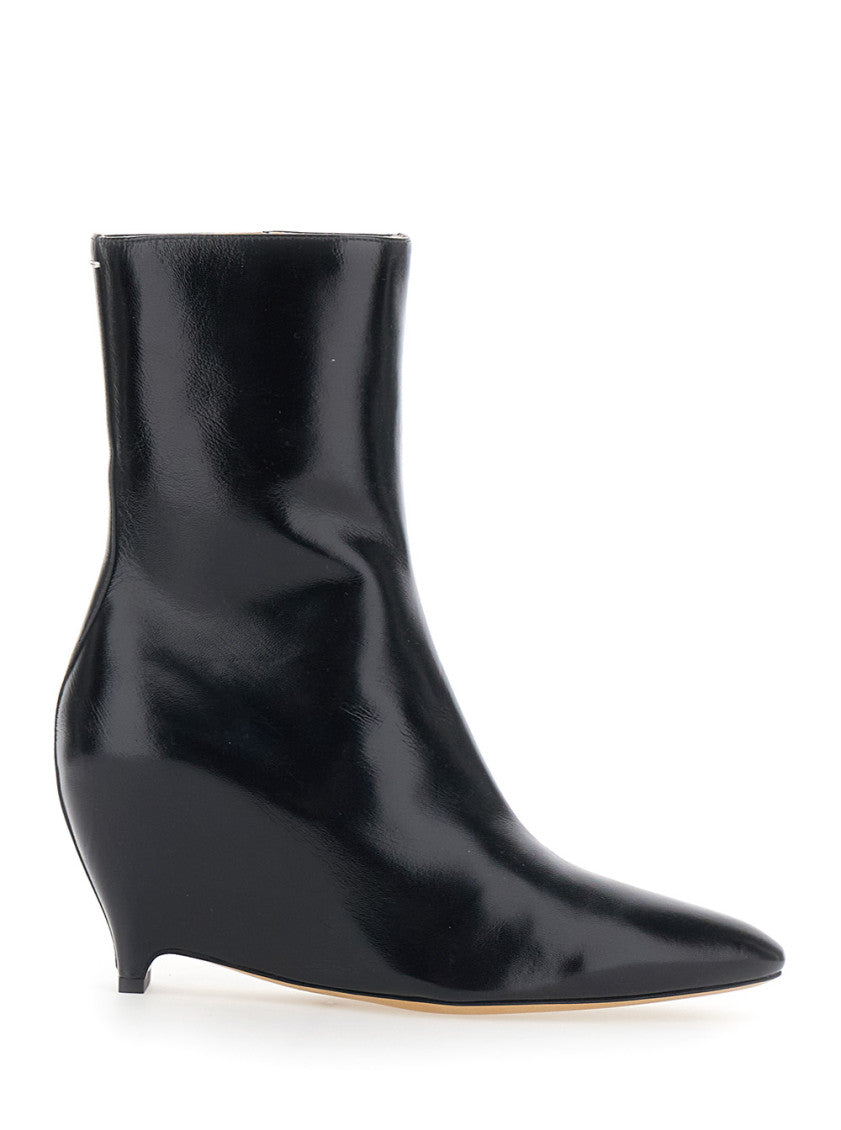 Black Pointed Ankle Boots 1