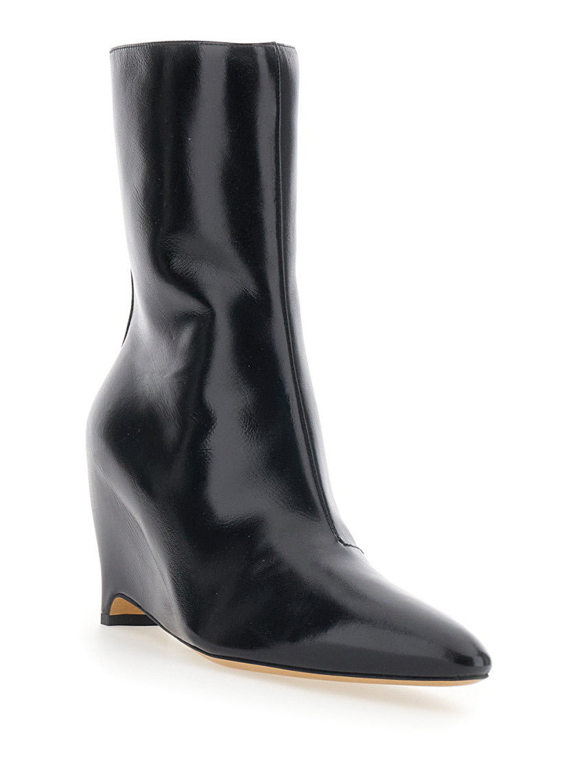 Black Pointed Ankle Boots 2