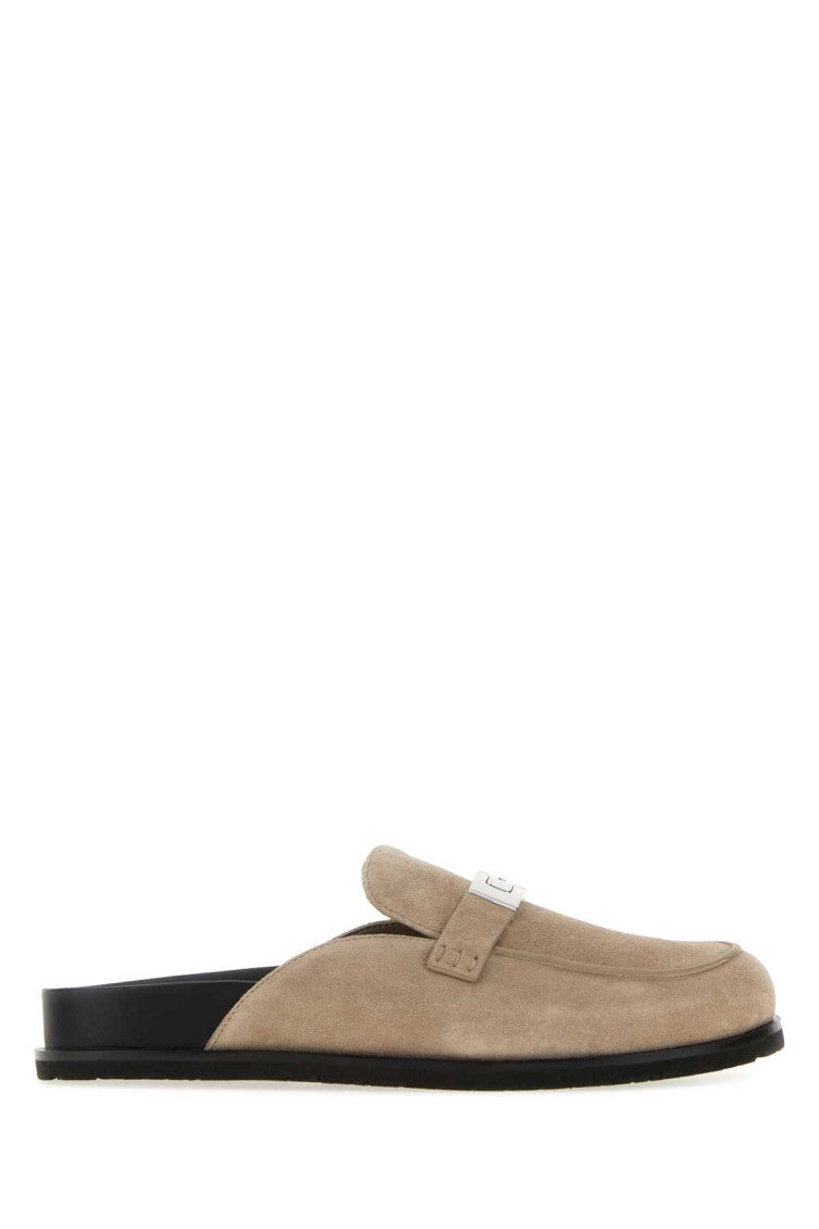 Beige Slip-on Mules 1