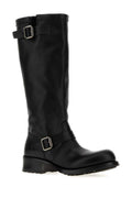 Black High Leather Boots 1