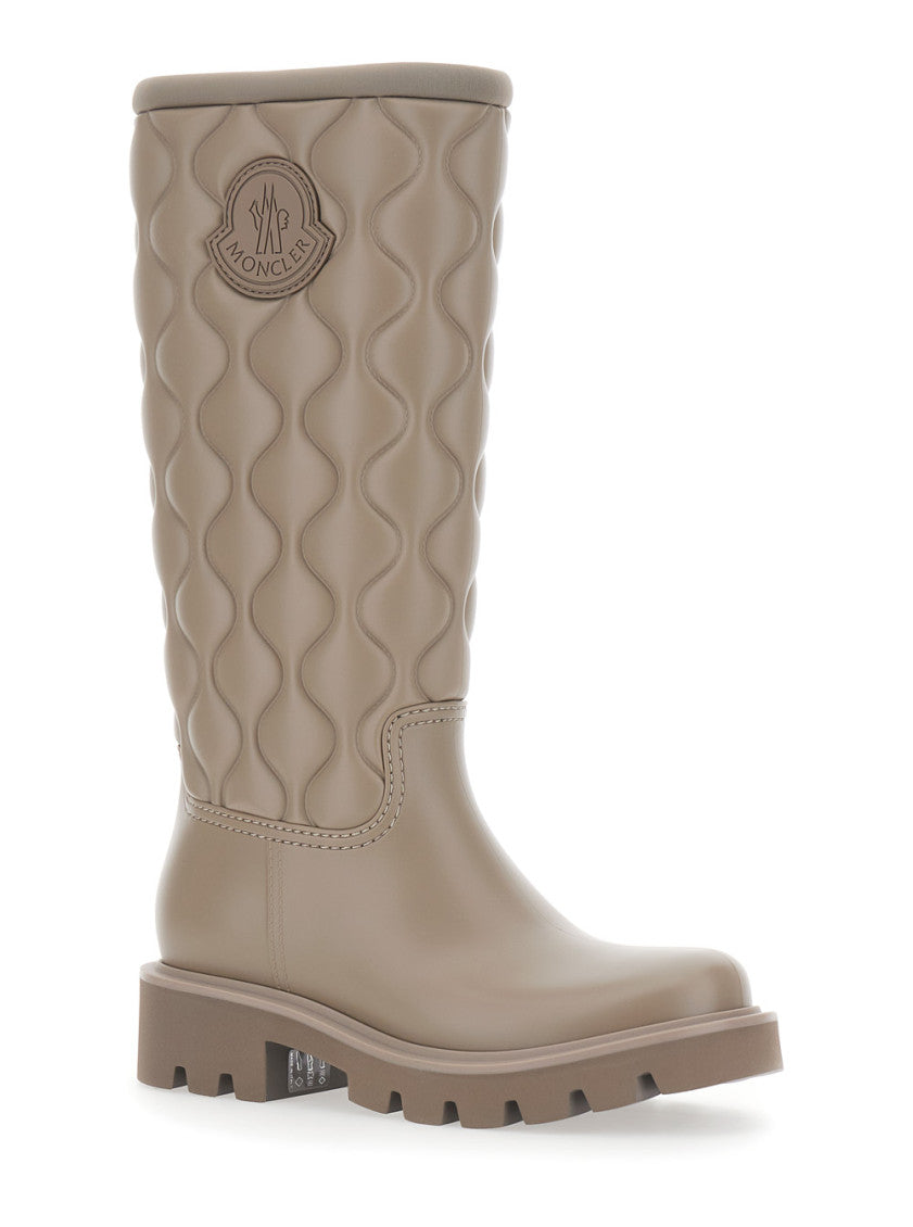 Beige Knee-High Boots 2