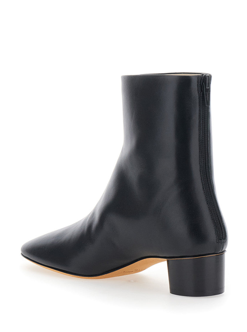 Black Leather Ankle Boots 3