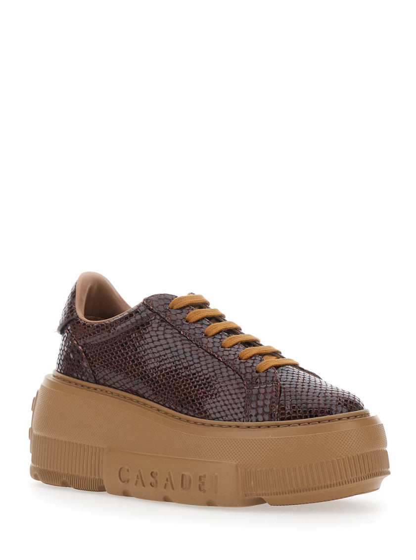 Brown Leather Sneakers 2