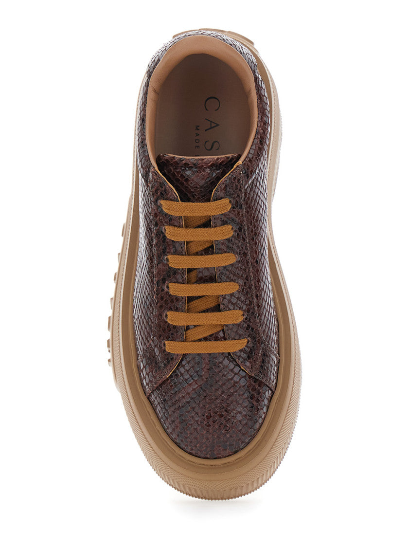 Brown Leather Sneakers 4