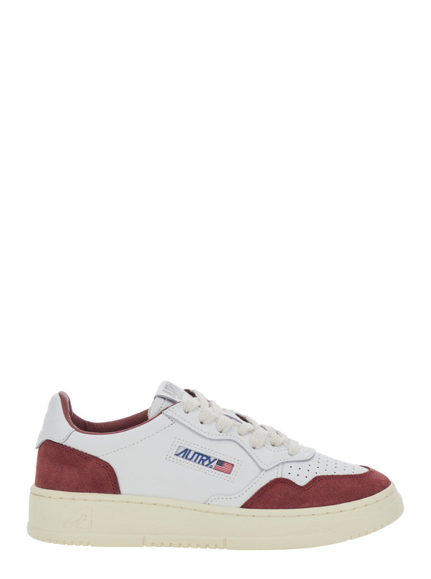 White Medalist Low-Top Sneakers 1