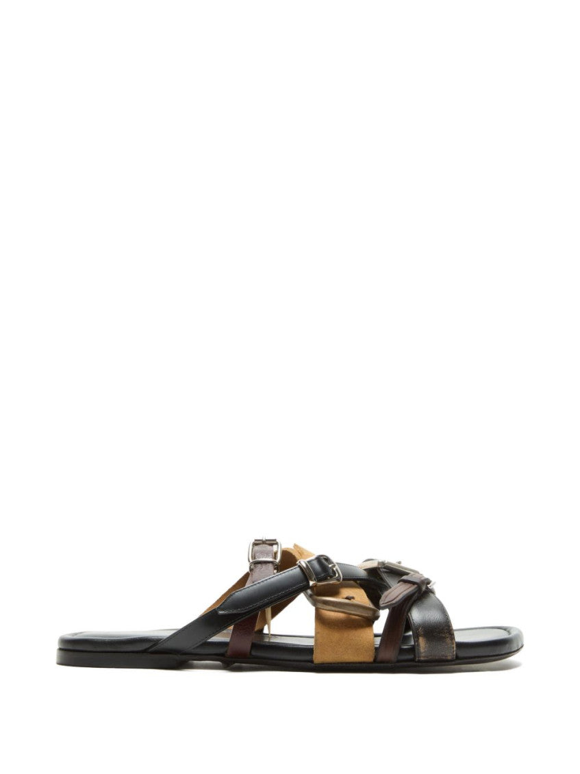 Brown Leather Sandals 1