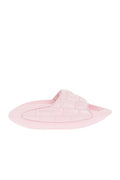 Pink Quilted Leather Sandals 1