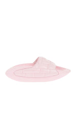Pink Quilted Leather Sandals 1