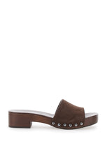 Brown Slip-on Sandals 1