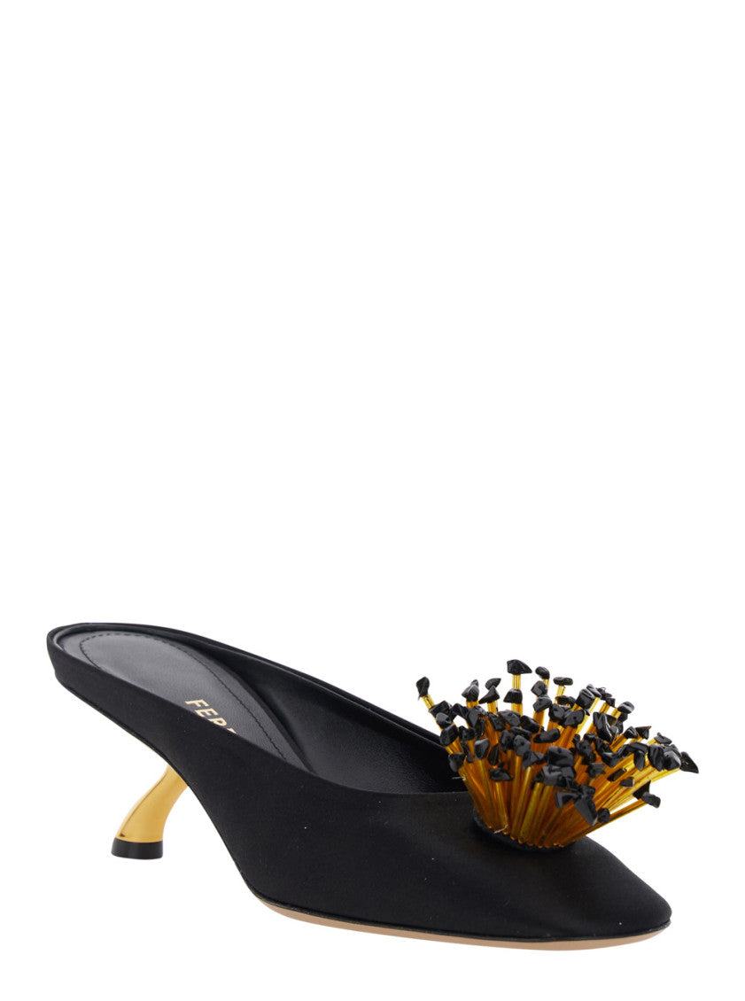 Black Slip-on Heels 1