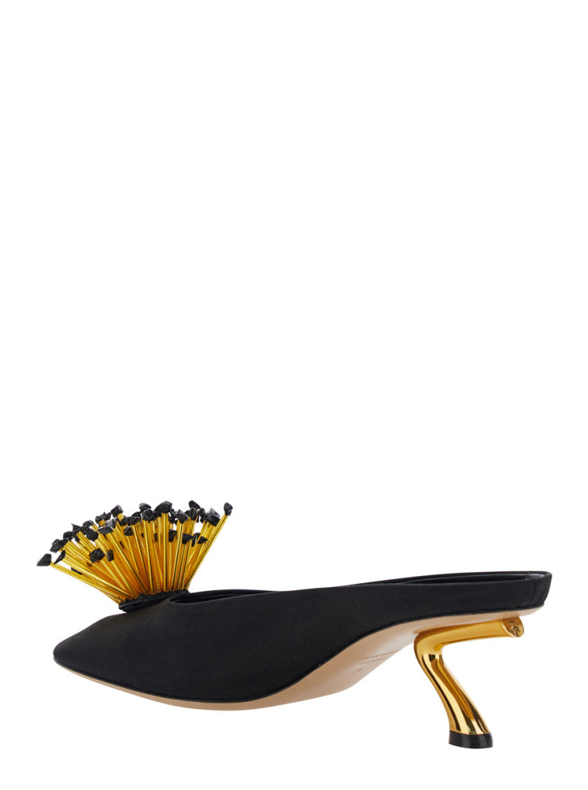 Black Slip-on Heels 2