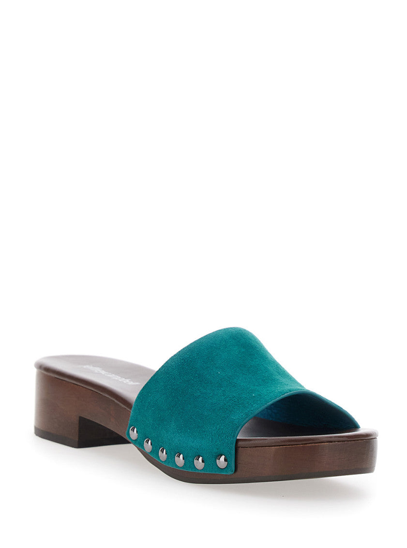 Blue Slip-on Sandals 2