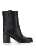 Black Leather Ankle Boots 1