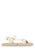White Canvas Sandals 1