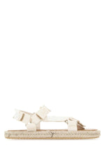 White Canvas Sandals 1