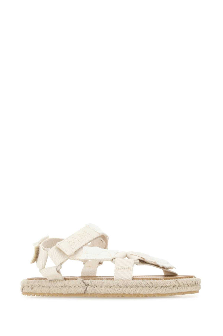 White Canvas Sandals 2
