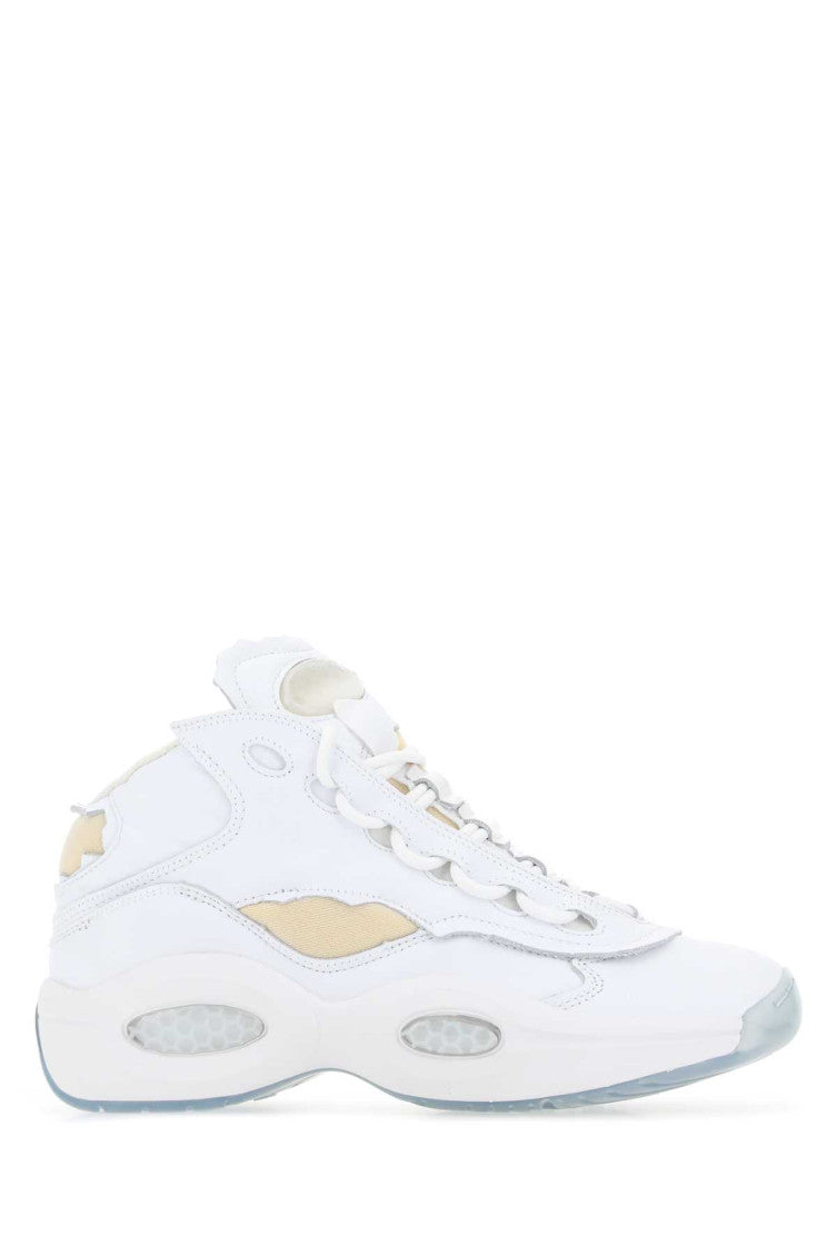 White Leather Sneakers 1