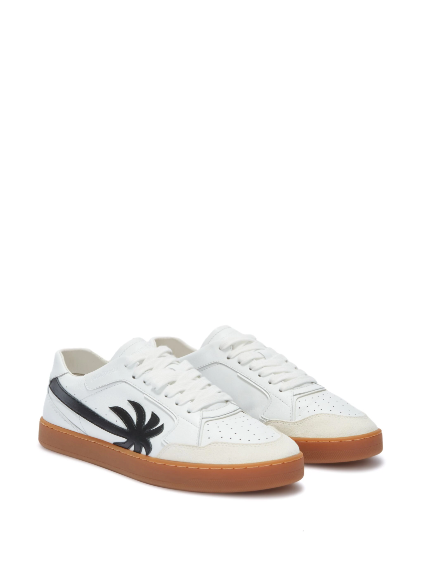 White New Palm Leather Sneakers 2