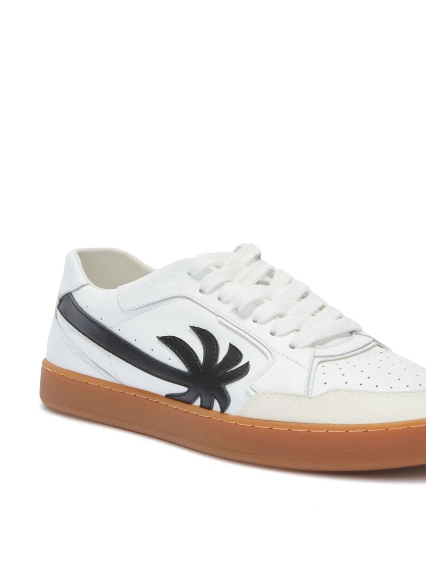 White New Palm Leather Sneakers 4