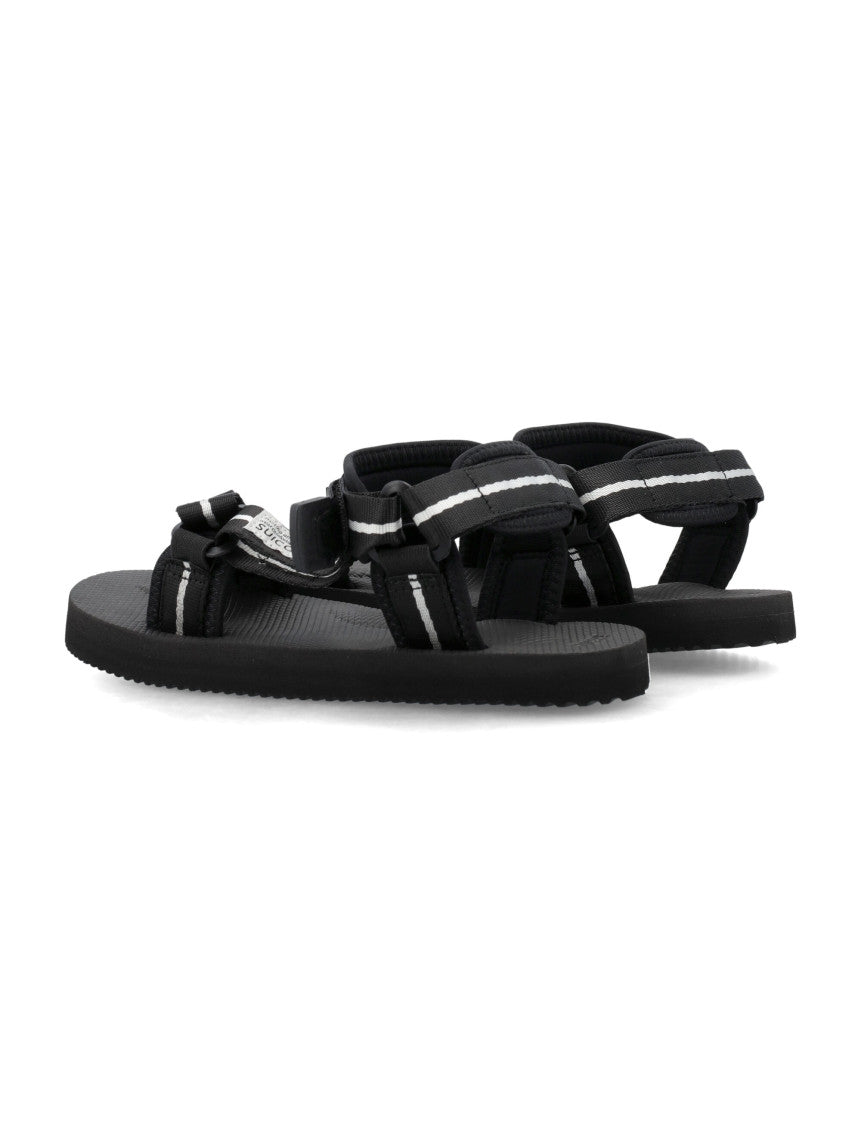 Boys Black Open Toe Sandals 4