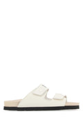 Ivory Leather Sandals 1