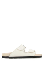 Ivory Leather Sandals 1