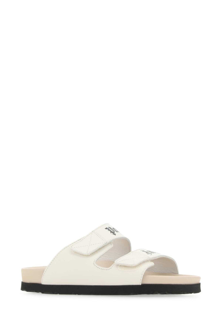 Ivory Leather Sandals 2