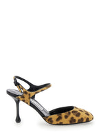 Leopard Print Ankle Strap Heels 1