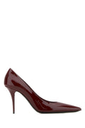 Maroon Leather Pumps 1
