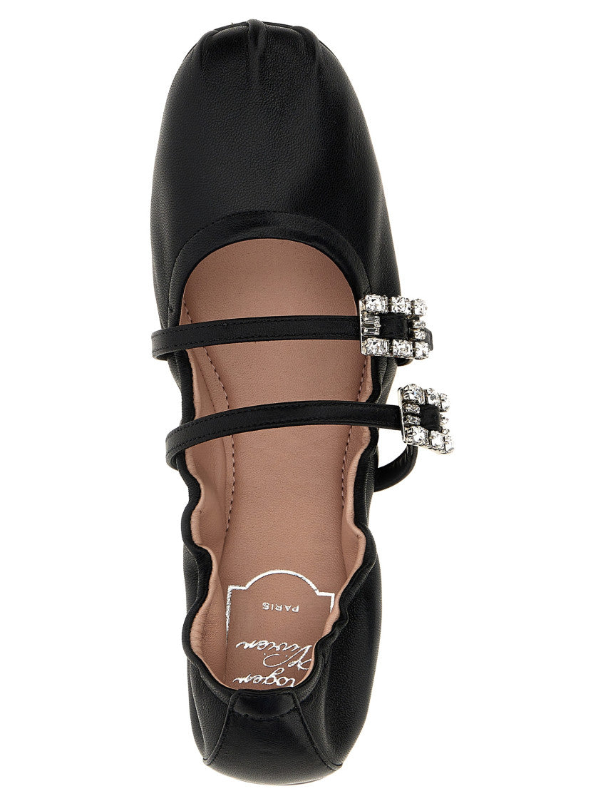 Black Jewel Strap Ballet Flats 4
