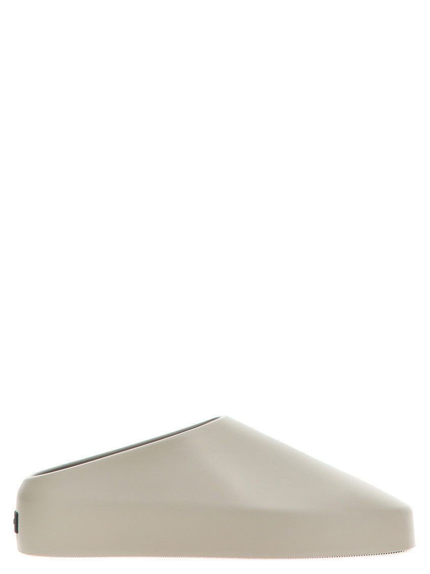 Grey Slip On Slides 1
