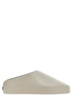Grey Slip On Slides 1