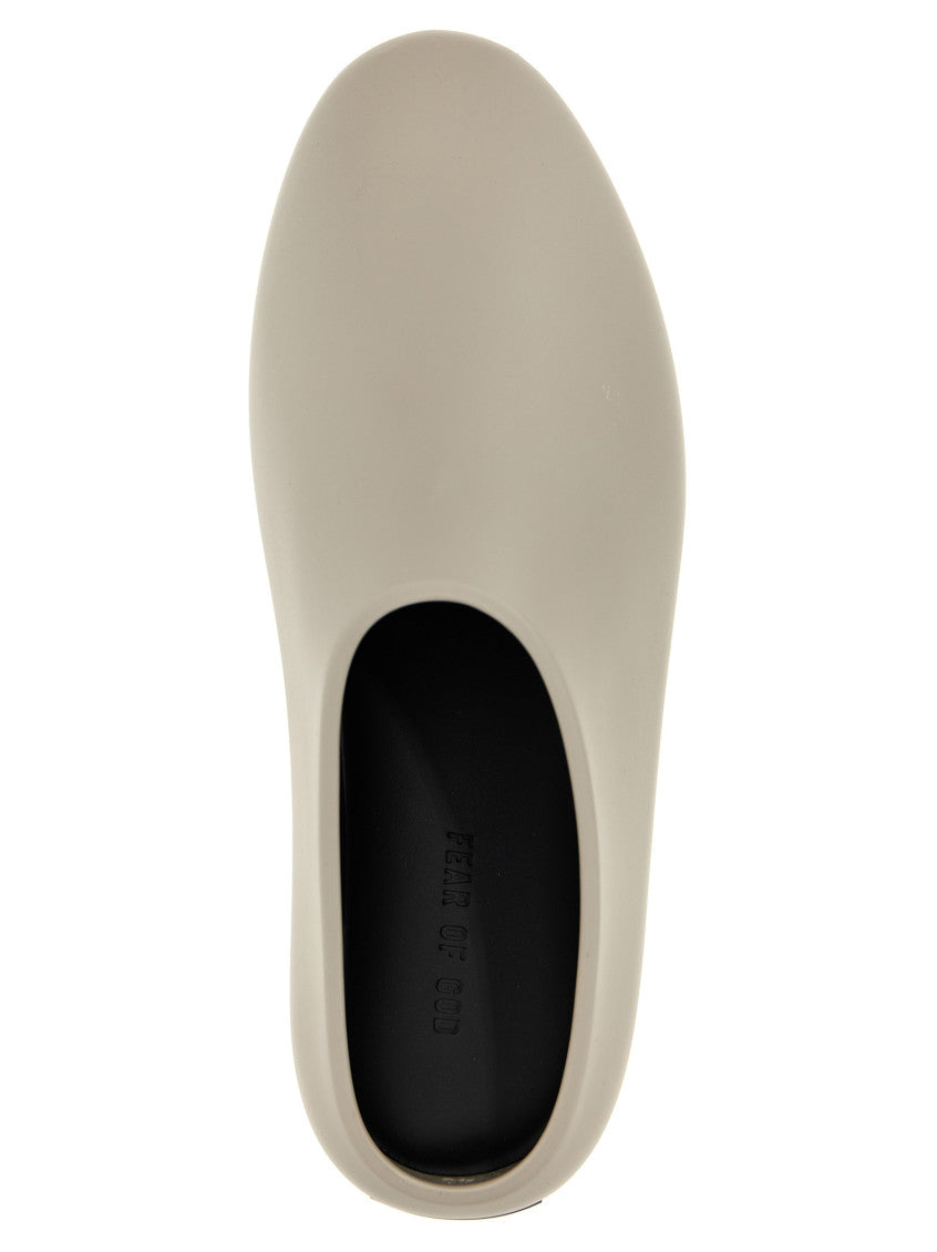 Grey Slip On Slides 4
