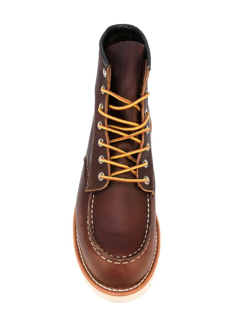 Brown Classic Leather Ankle Boots 4