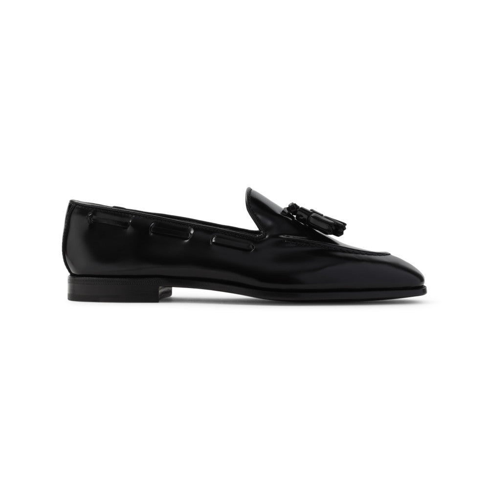 Black Maidstone Leather Loafers 1