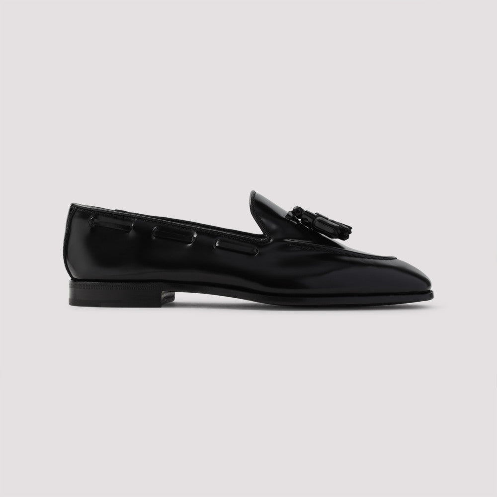 Black Maidstone Leather Loafers 3