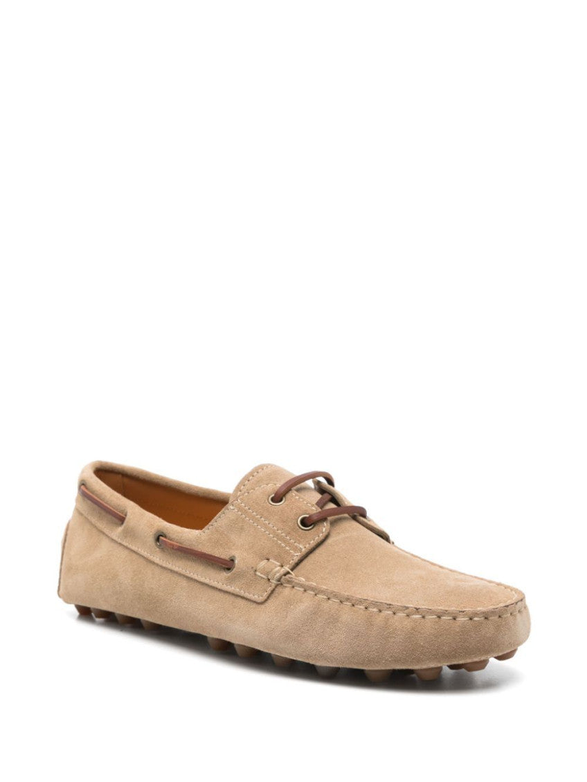 Beige Suede Loafers 2