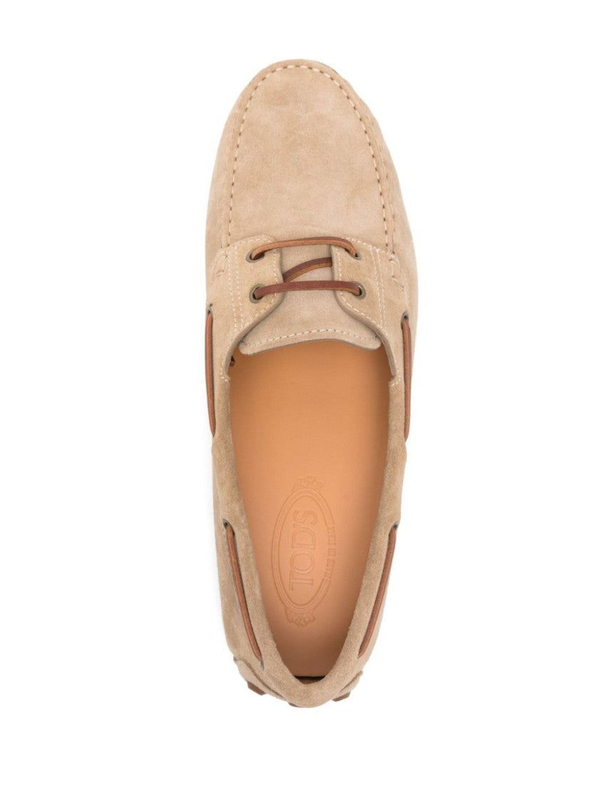 Beige Suede Loafers 4