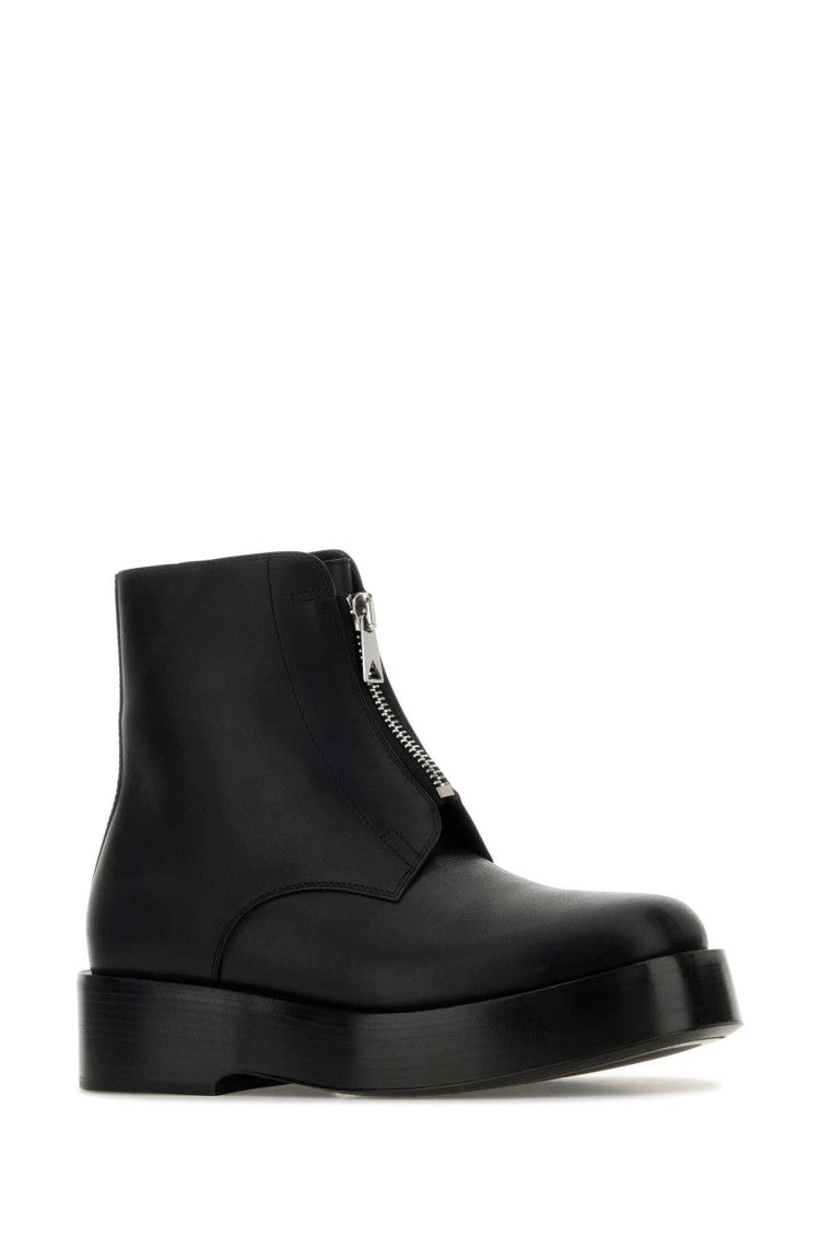 Black Leather Ankle Boots 2