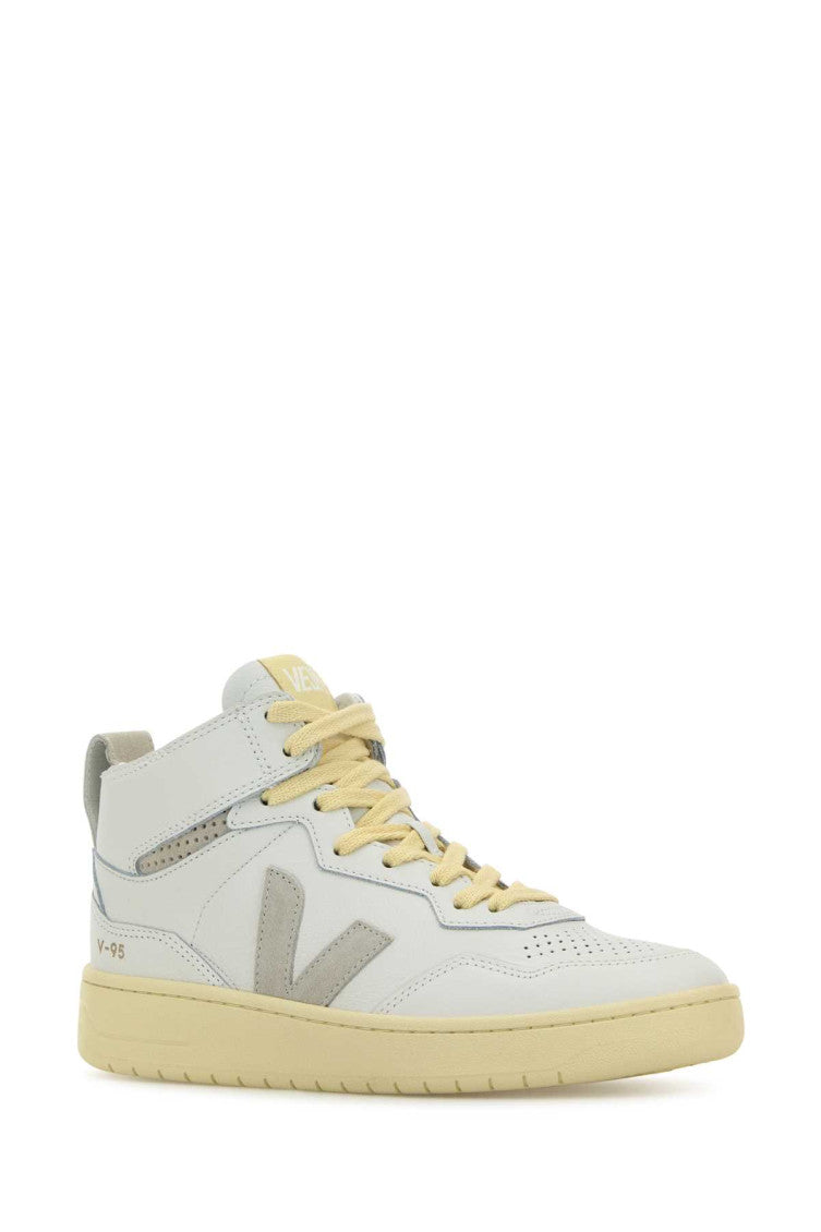 White Leather V-95 Sneakers 2