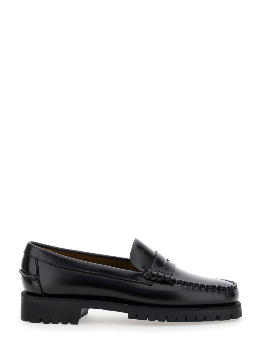 Black Leather Loafers 1