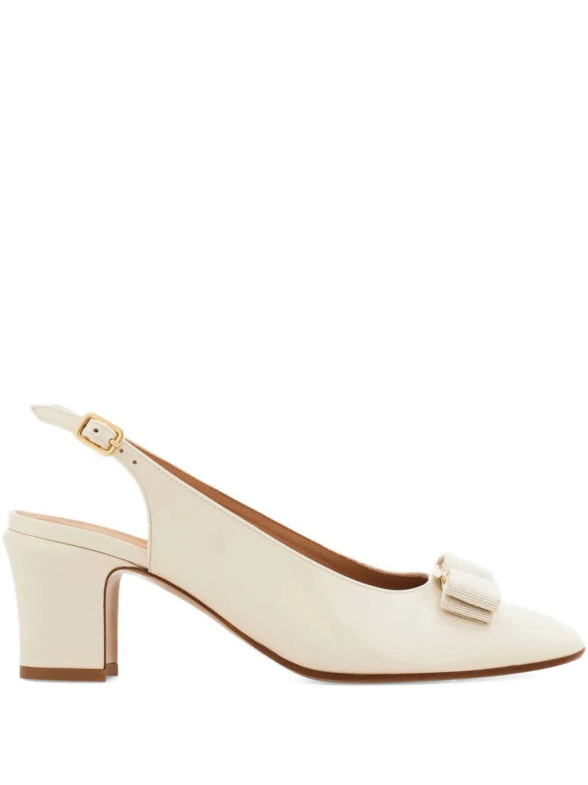 Off White Slingback Heels 1
