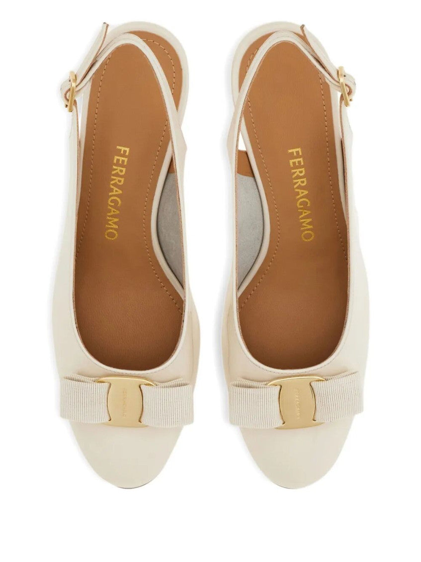 Off White Slingback Heels 2