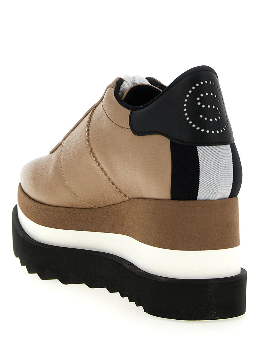 Taupe Lace Up Sneakers 3