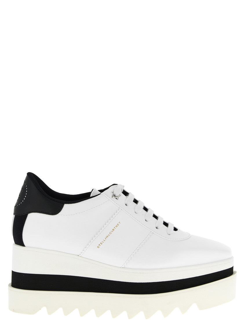 White Lace Up Sneakers 1